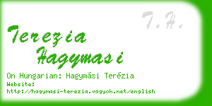 terezia hagymasi business card